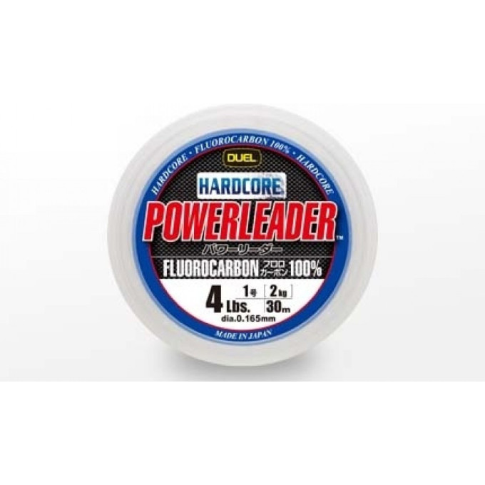 Леска YO-ZURI DUEL HARDCORE POWERLEADER FC FLUOROCARBON100% 50m 50Lbs/22Kg (0.620mm) H3344